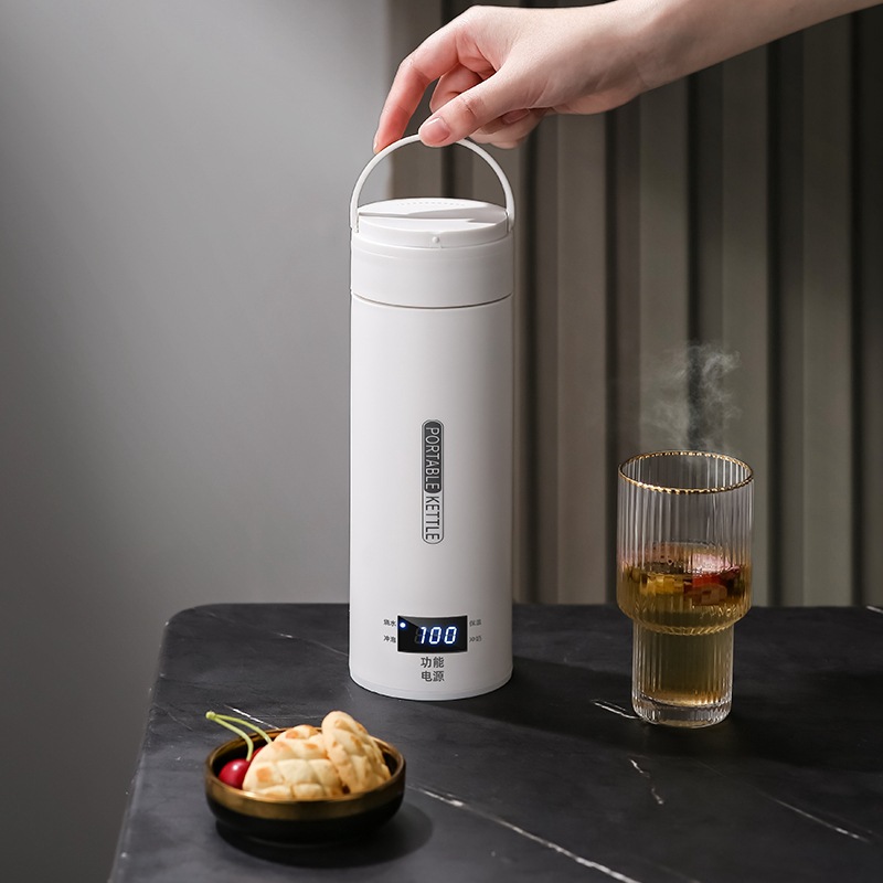Baby Food Warmer - 旅行用電気ケトル、急速沸騰、ポータブルベビーミルクウォーマーケトル、304ステンレス鋼サーモケトル