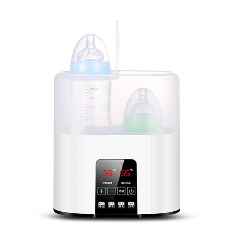 Baby Food Warmer - A38T-EUプラグ ベビーボトルウォーマー ダブル 24時間一定温度モード 全ボトル対応 母乳・粉ミルク加熱器