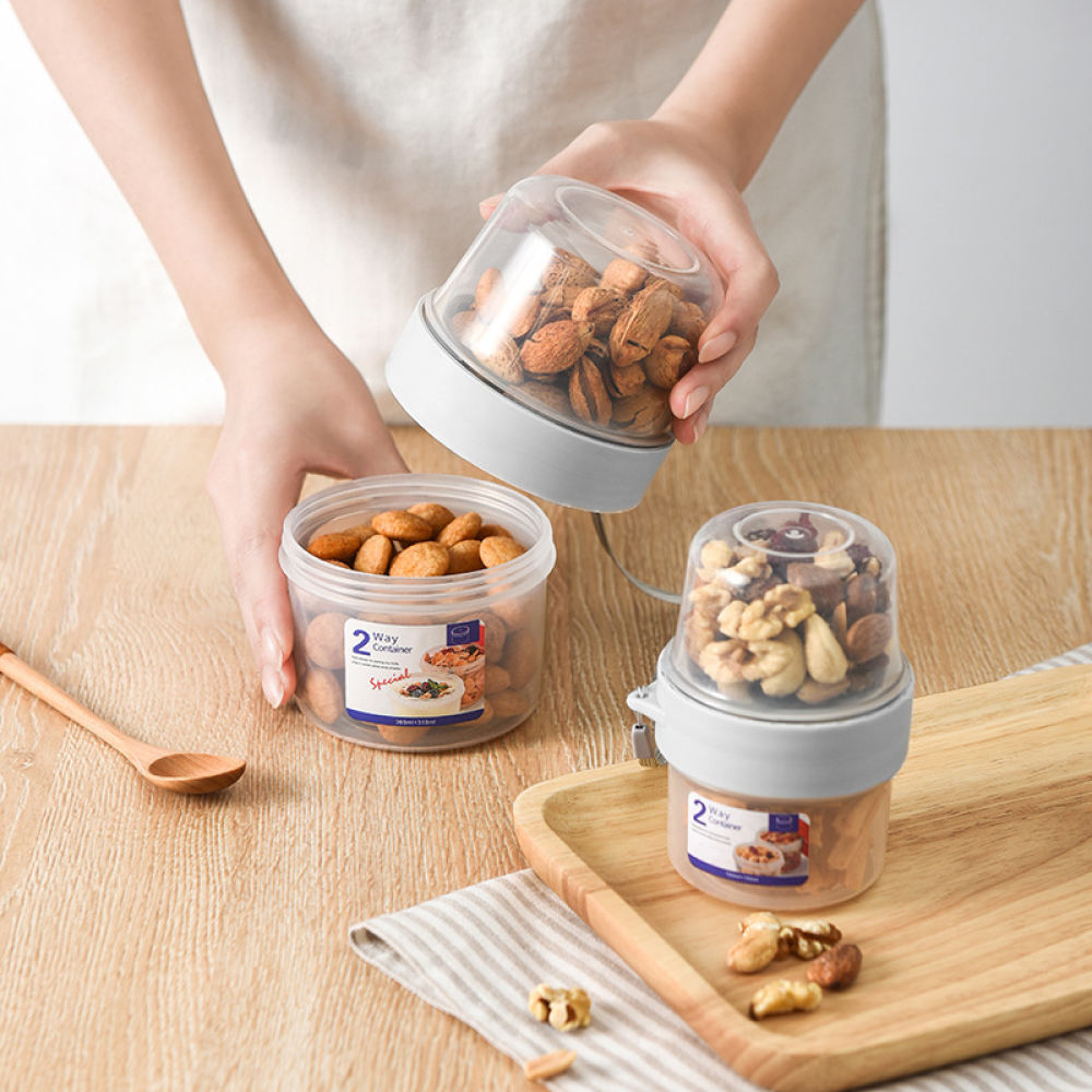 携帯用二重構造の食品保存ボックス、密閉容器、フルーツサラダ、 - Baby Food Jars With Lids のレビューと価格