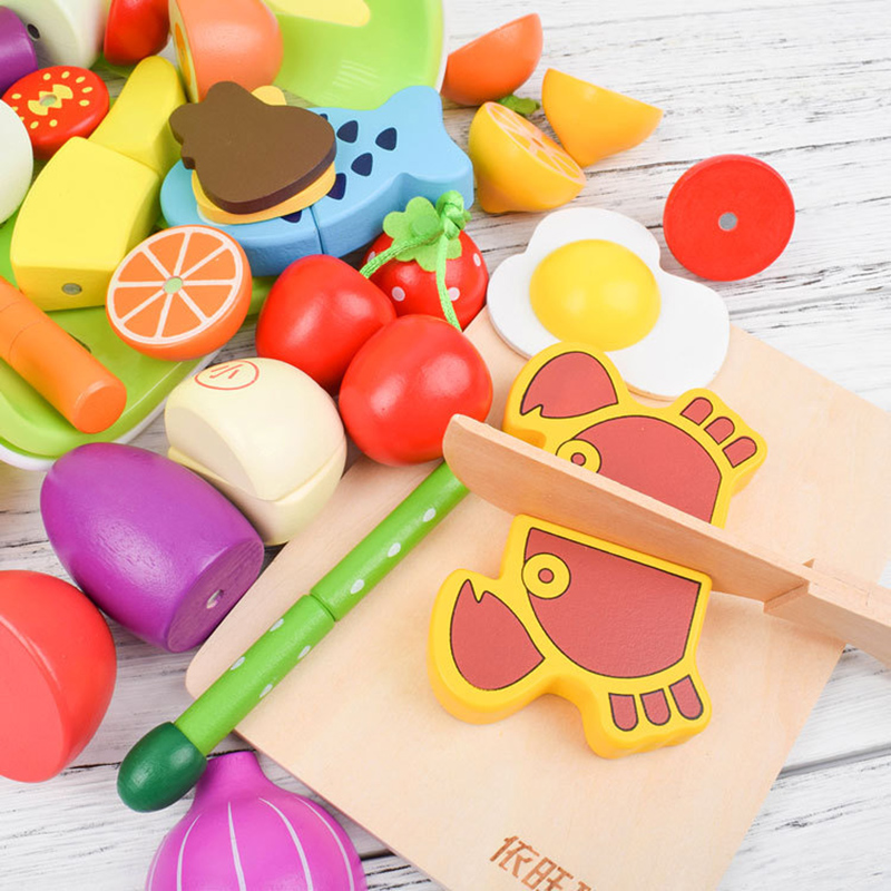 1 個木のおもちゃ磁気切断果物野菜食品ごっこ遊びシミュレーシ - Baby Food Vegetables のレビューと価格