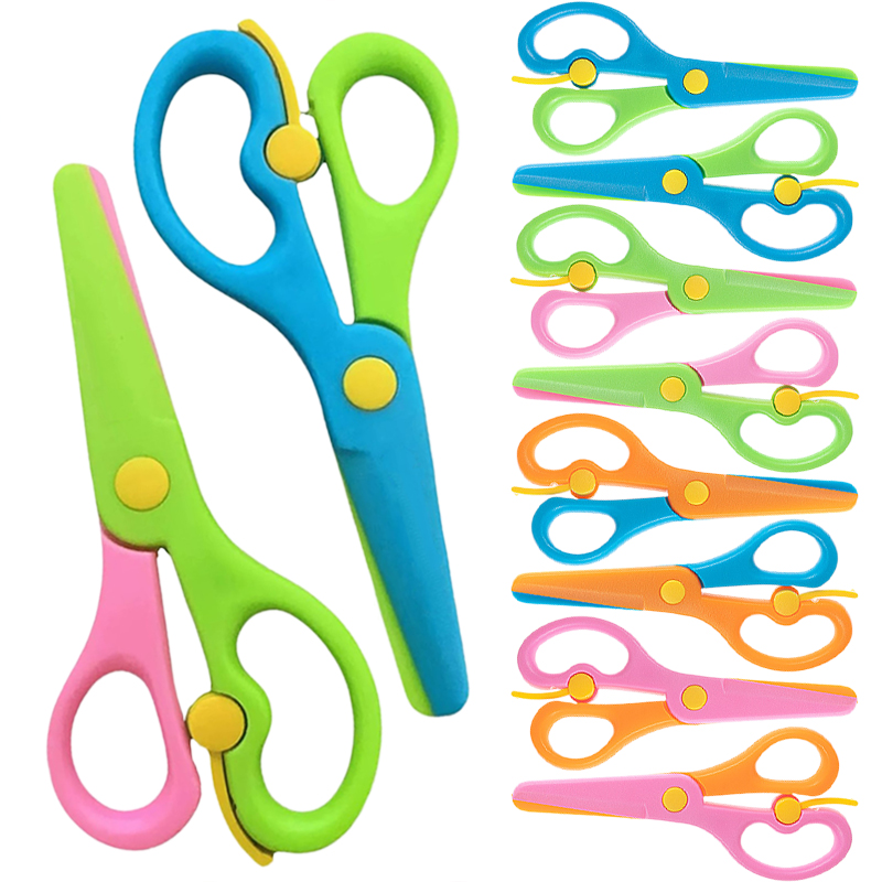 プラスチックはさみダブルカラースプライシング手作り DIY  - Baby Food Scissors のレビューと価格