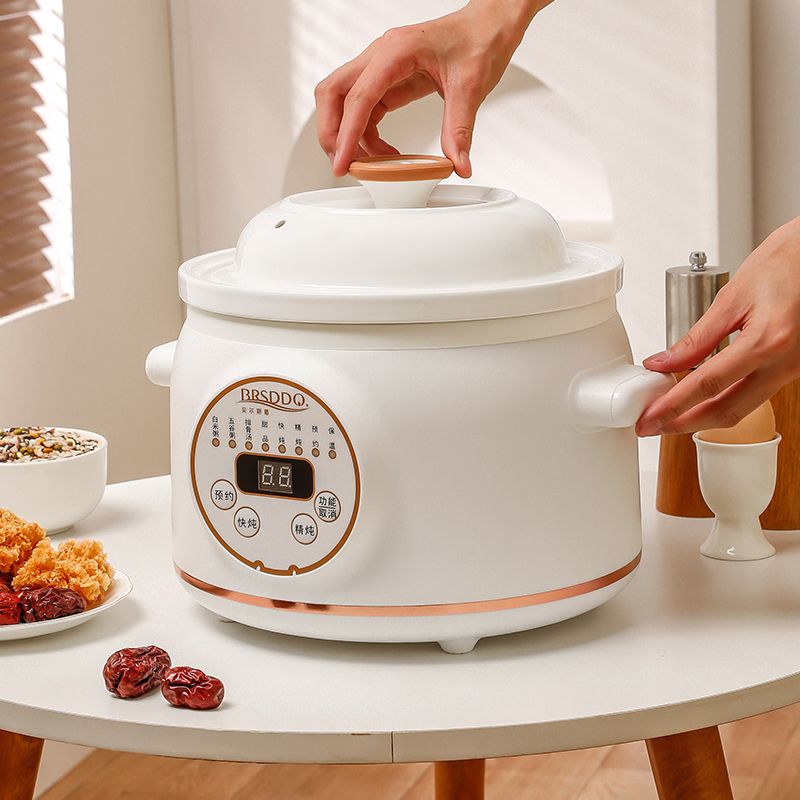 電気シチューポット 多機能セラミック家庭用スープポット 自動 - Baby Food Youtube のレビューと価格