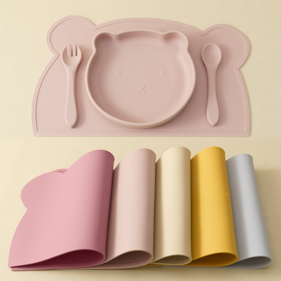 子供用シリコンテーブル,赤ちゃん用ディナープレート,フォーク - Baby Food Menu のレビューと価格