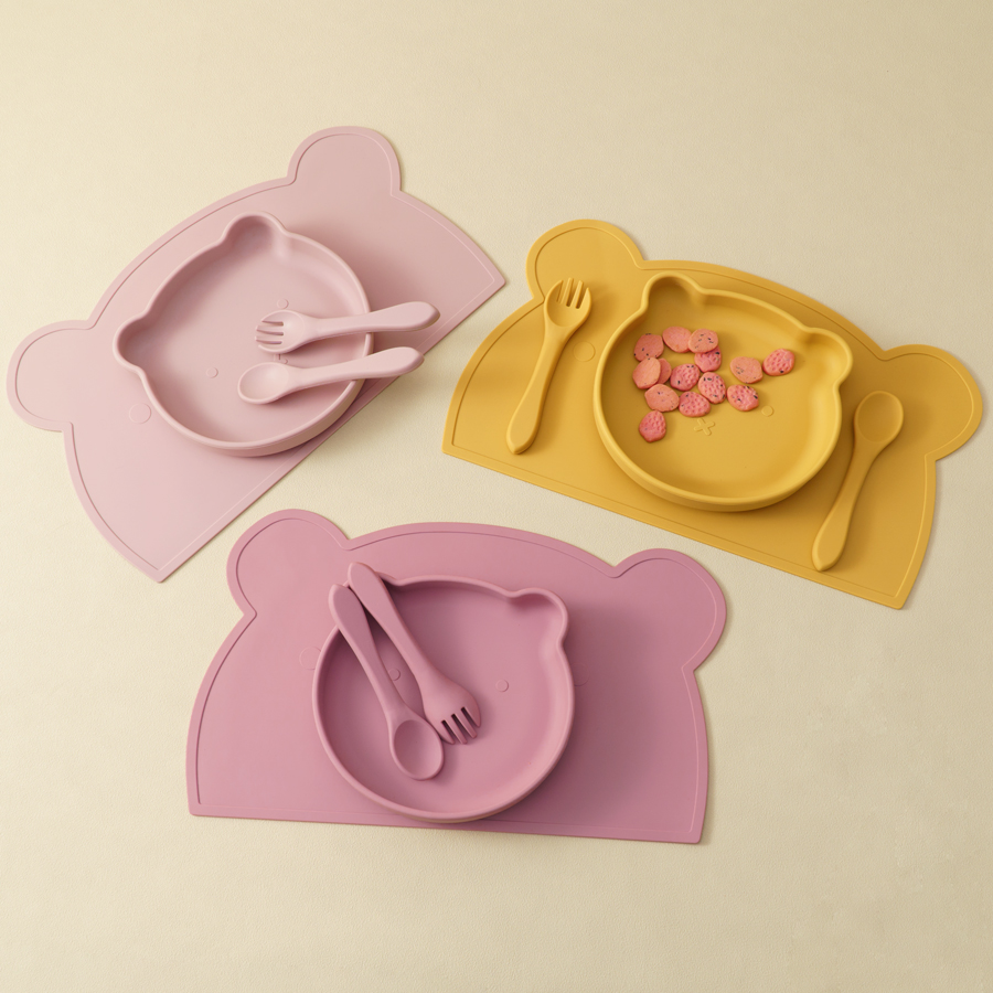 子供用シリコンテーブル,赤ちゃん用ディナープレート,フォーク - Baby Food Menu のレビューと価格