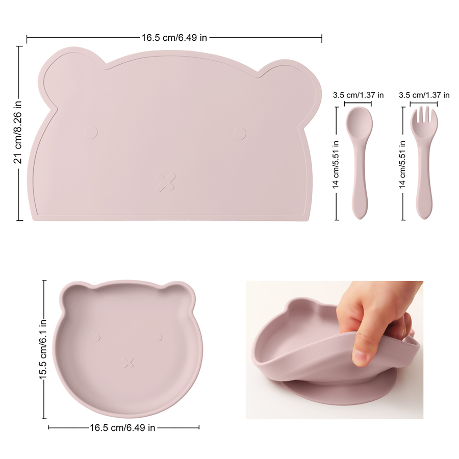 子供用シリコンテーブル,赤ちゃん用ディナープレート,フォーク - Baby Food Menu のレビューと価格