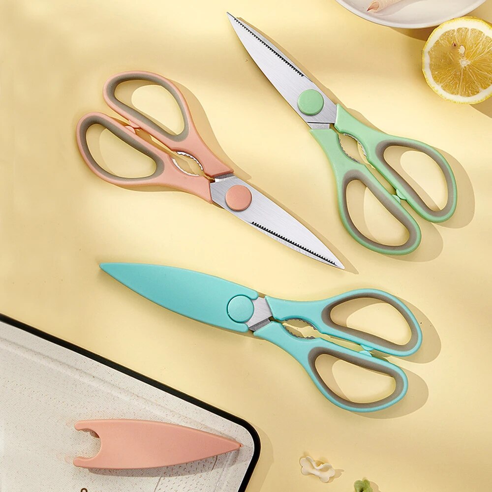 ステンレス鋼の家庭用キッチンはさみ,デュアルカラープラスチッ - Baby Food Scissors のレビューと価格