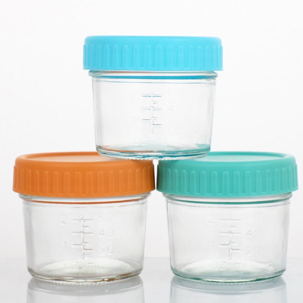 6個入り多目的ガラス製ベビーフードジャー 蓋付き再利用可能  - Baby Food Jars With Lids のレビューと価格