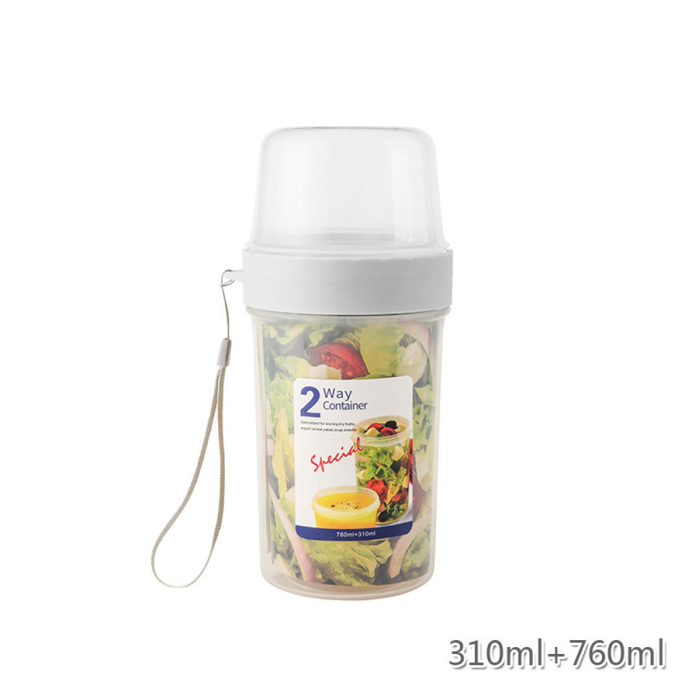 持ち運び可能な二重構造の収納ボックス。ヨーグルト、サラダ、果 - Baby Food Jars With Lids のレビューと価格