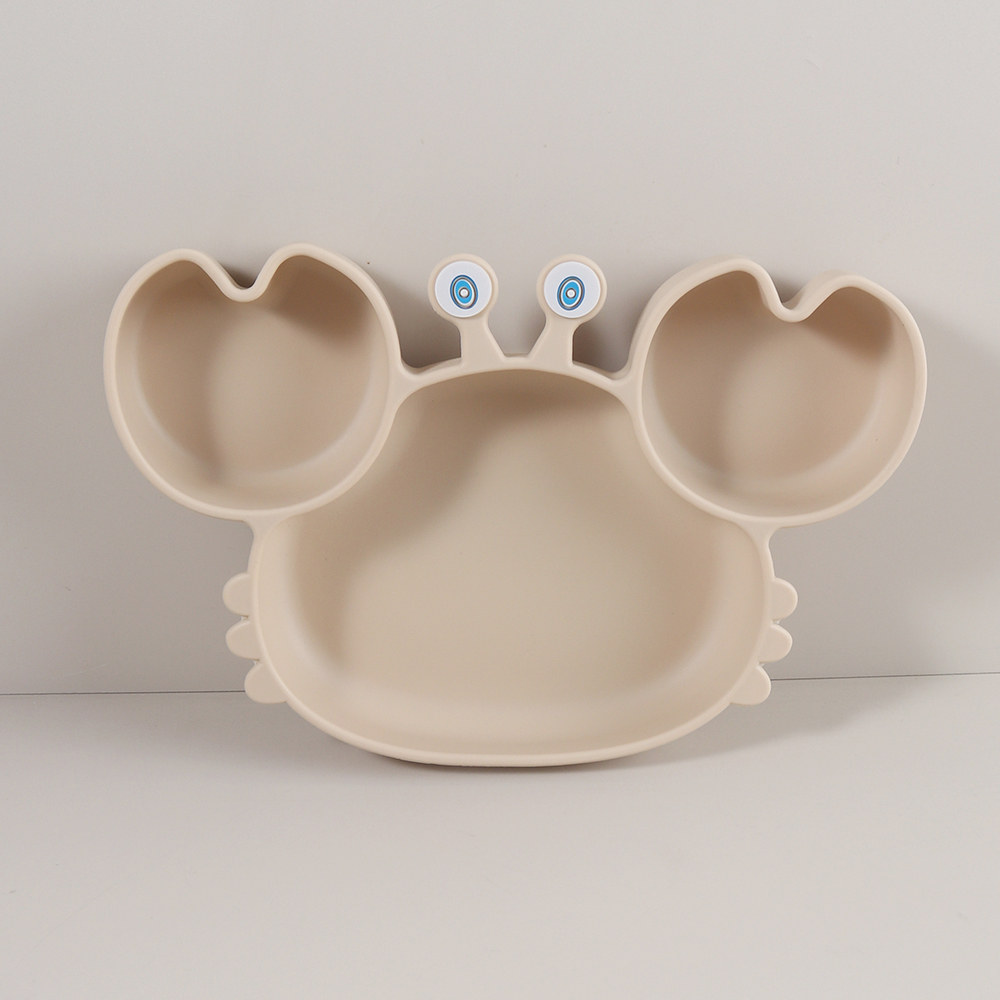 かわいいカニ型シリコンベビー食器 強力吸盤付き - BPAフ - Baby Food Menu のレビューと価格
