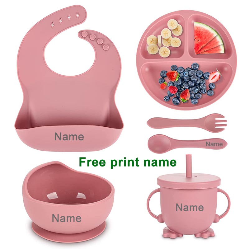 赤ちゃん用のパーソナライズされた名前のフィーディングセット, - Baby Food Menu のレビューと価格