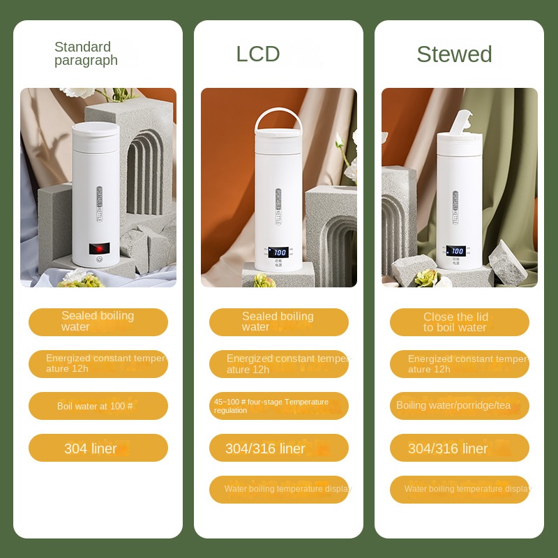 旅行用電気ケトル、急速沸騰、ポータブルベビーミルクウォーマー - Baby Food Warmer のレビューと価格