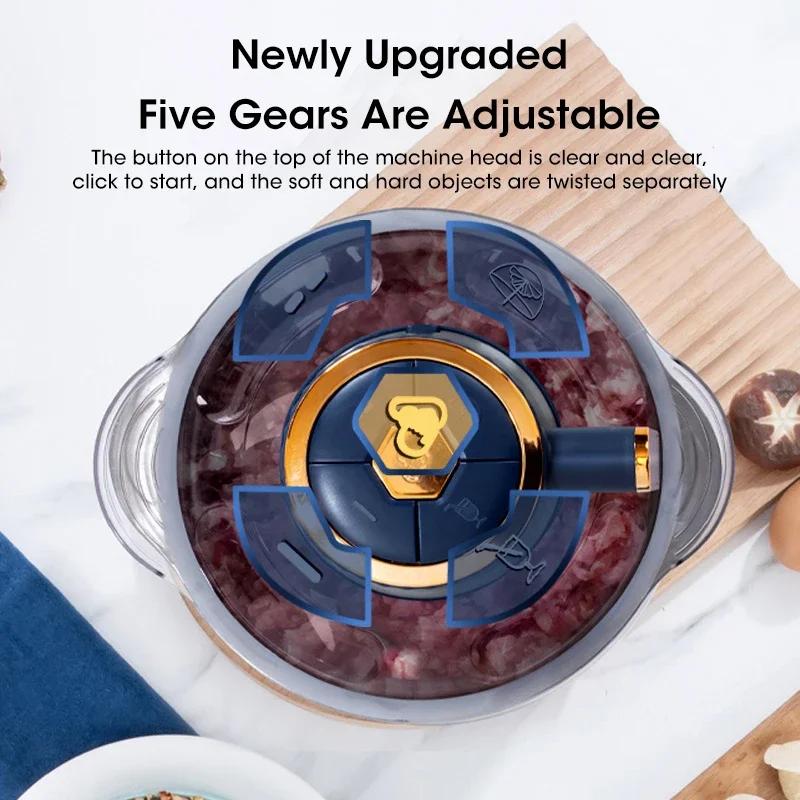 5L電動ミートグラインダー、304ステンレス鋼フードクラッシ - Baby Food Vegetables のレビューと価格