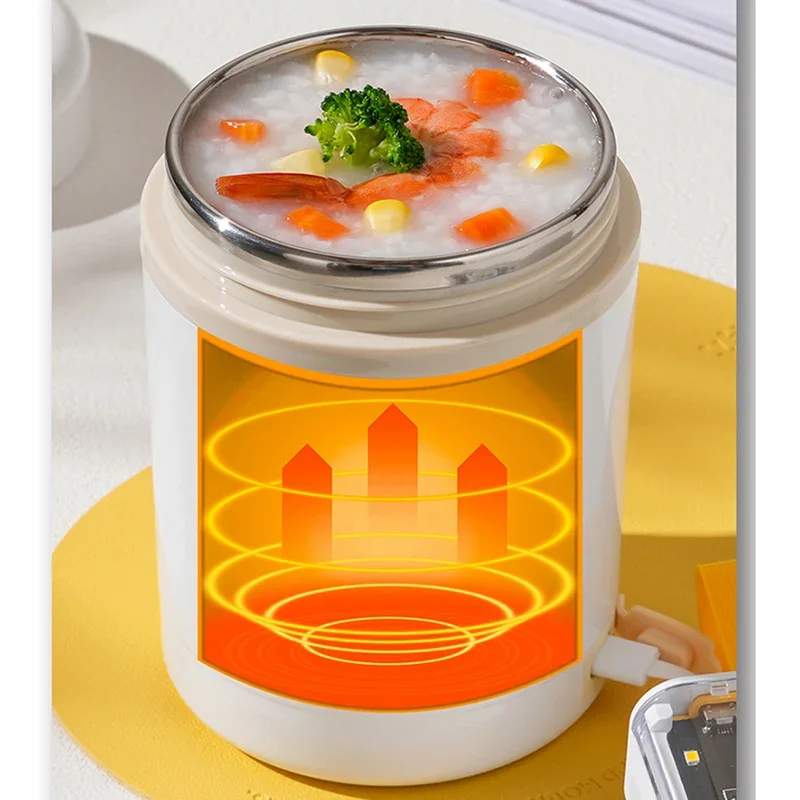 600 ミリリットル USB 電気加熱弁当箱ポータブルピクニ - Baby Food Warmer のレビューと価格