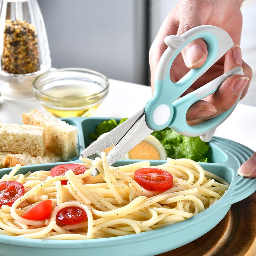 補助用食品はさみ、食品はさみ、野菜はさみ、肉はさみ、エビはさ - Baby Food Scissors のレビューと価格