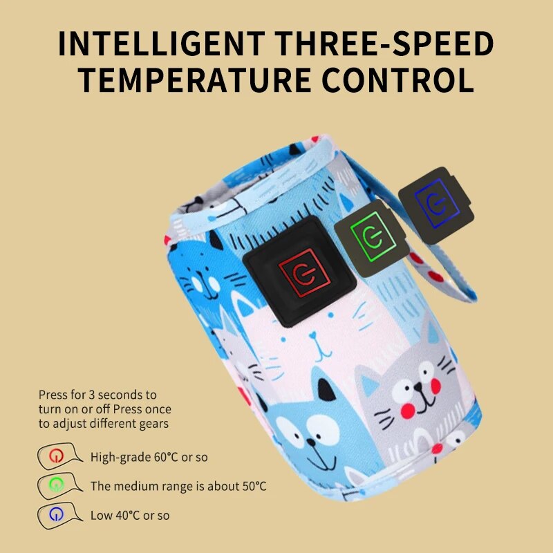 家庭用USBミルクウォーマー,温度調節可能,3ギア,屋外ポー - Baby Food Warmer のレビューと価格